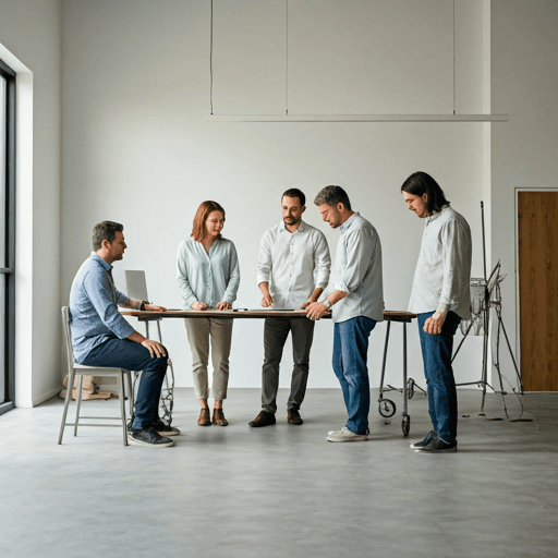 Coldwater working session and website planning atmosphere