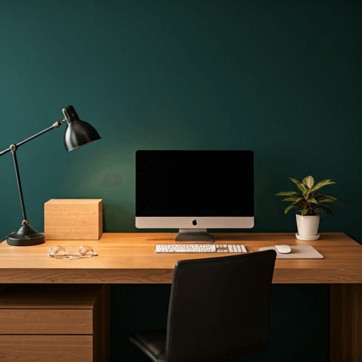 Workspace and laptop setup for ongoing digital work